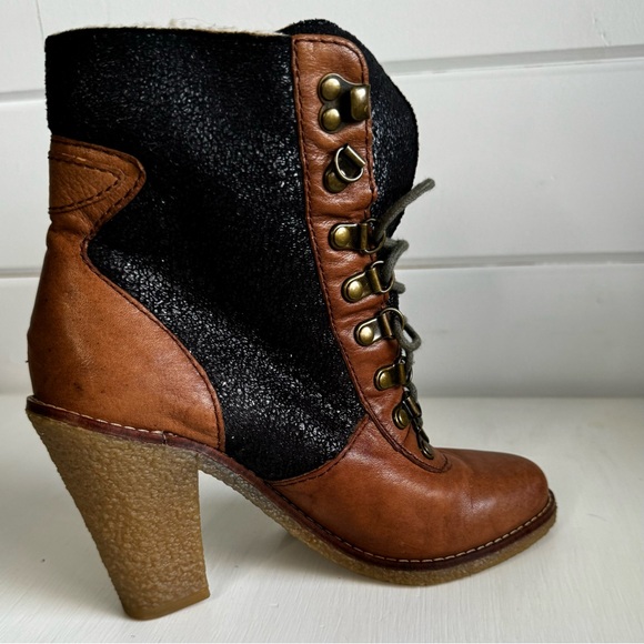 Sam Edelman Tara Two Tone Bootie Sz 6.5 - Picture 10 of 15